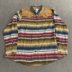 Ariat Real Mesmerizing Serape Womens XXL Snap Up Shirt Western Cowgirl Rodeo